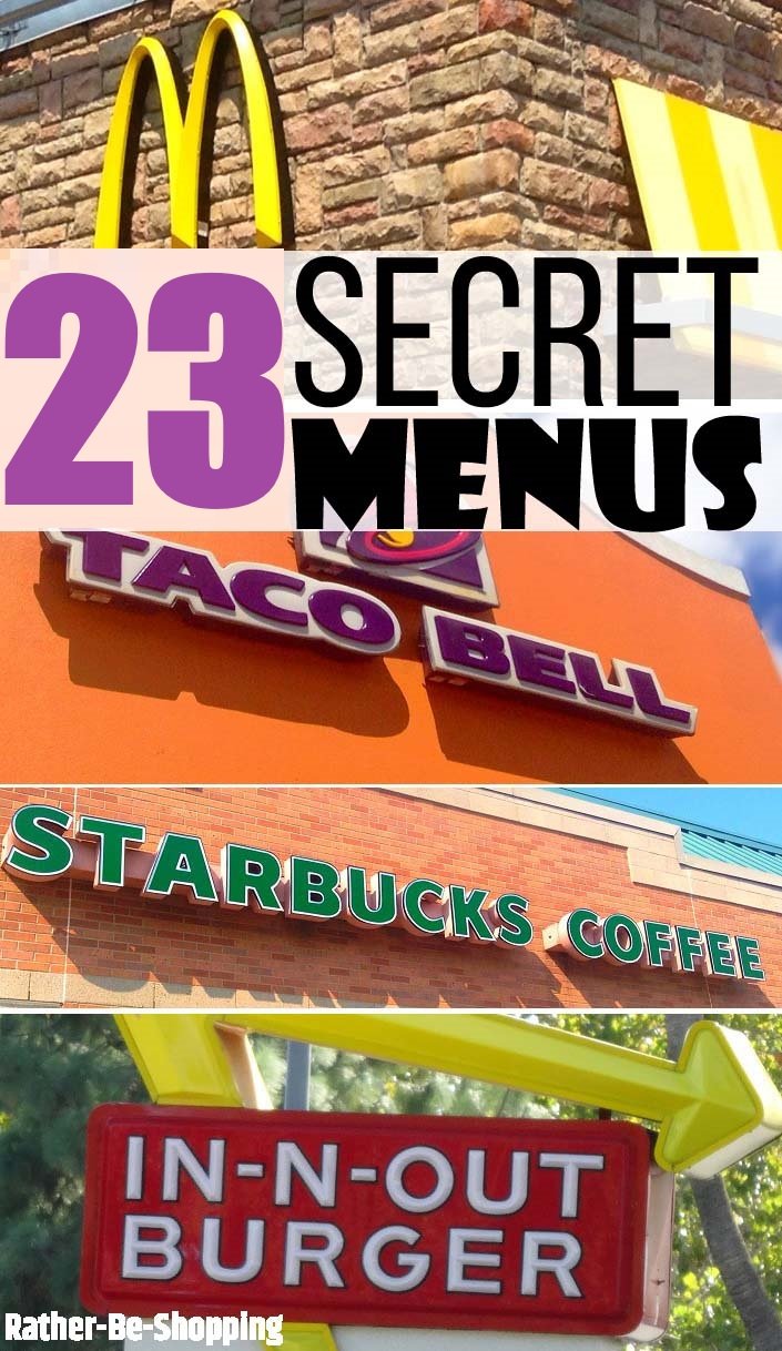 Secret Menus | 23 Hidden Menus That'll Change How You Dine Forever