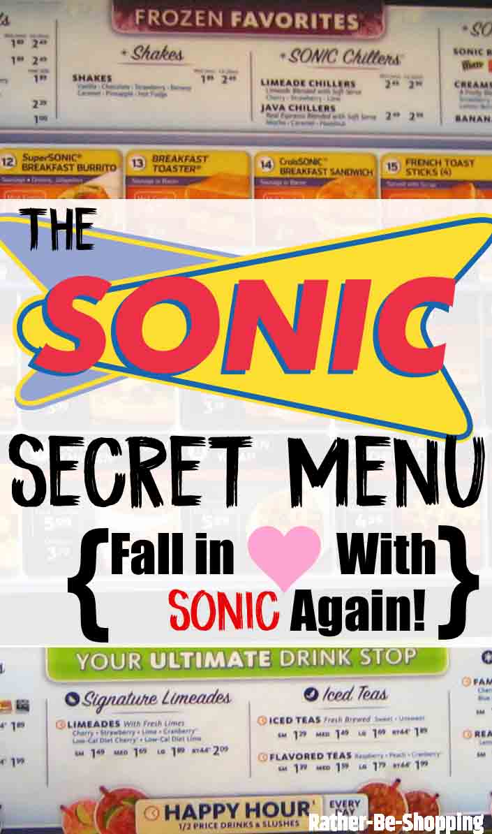 Sonic secret menu – The Red Ledger