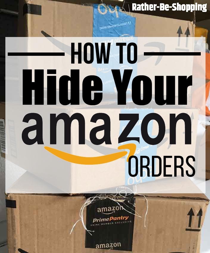 hide orders on amazon account