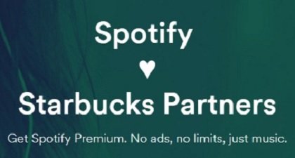 Free Spotify for Starbucks employees