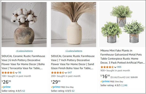 Pottery Barn on Amazon