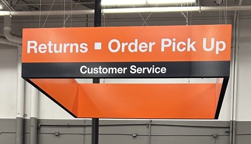 Home Depot returns desk